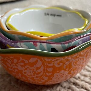 The Pioneer Woman Set of Measuring Nesting Bowls in Flea Market Floral